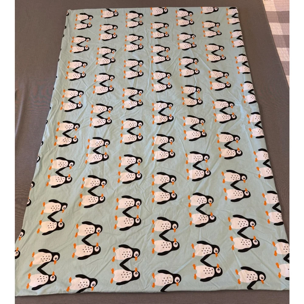 IKEA BLÅVINGAD penguin pattern duvet cover twin size